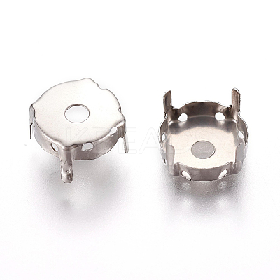 Non-Tarnish 201 Stainless Steel Rhinestone Claw Settings STAS-L229-05A-1