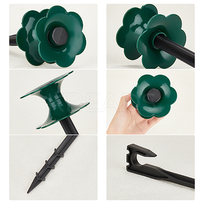2Pcs Plastic Water Pipe Fixing Regulating Wheel FIND-GA0001-53-1