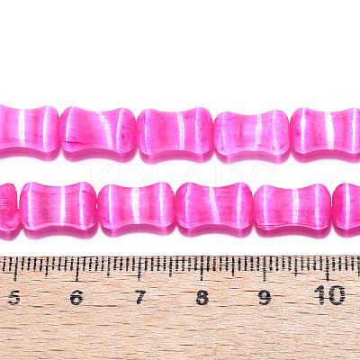 Dyed Natural Selenite Beads Strands G-T138-234B-1