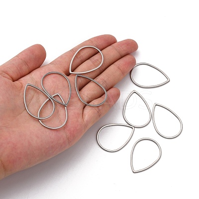 Tarnish Resistant 304 Stainless Steel Linking Rings X-STAS-T047-16C-1