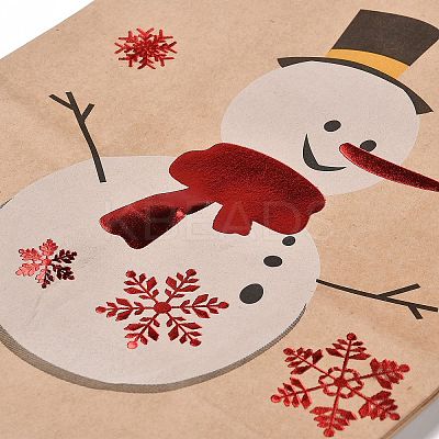Christmas Theme Hot Stamping Rectangle Paper Bags X1-CARB-F011-02E-1