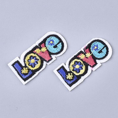 Computerized Embroidery Cloth Iron On Patches FIND-T030-178-1