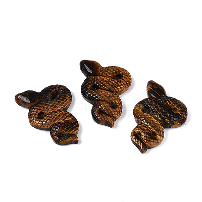 Natural Tiger Eye Cobra Display Decoration G-N348-05F-1