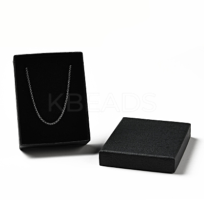 Texture Paper Necklace Gift Boxes OBOX-G016-C05-B-1