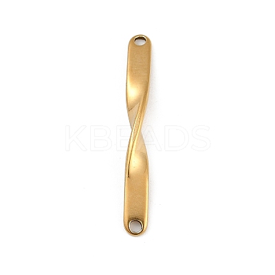 Ion Plating(IP) 202 Stainless Steel Twist Connector Charms STAS-Q336-13A-G-1