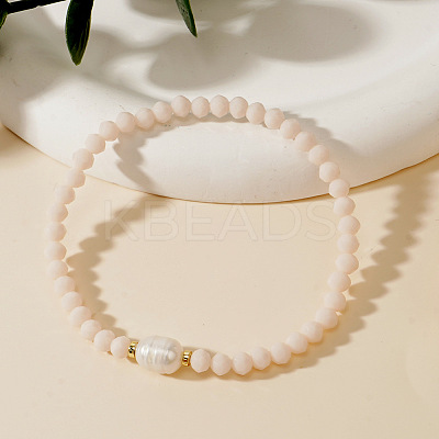 Imitation Pearl & Glass Beads Stretch Bracelets for Women MM2663-3-1