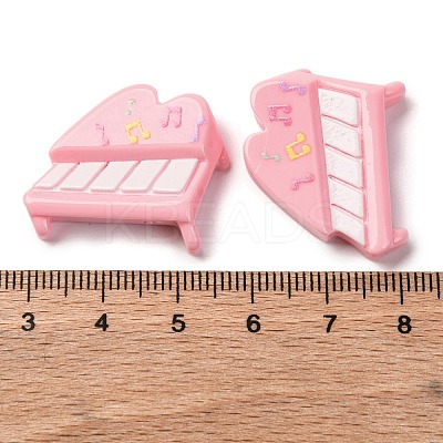 Opaque Music Theme Resin Cabochons CRES-Z010-02A-1