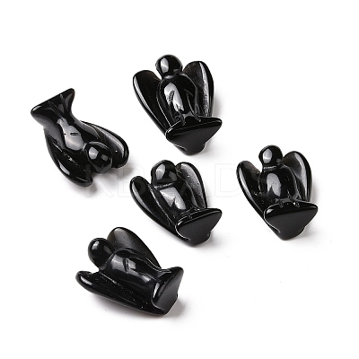 Natural Obsidian Angel Decor Healing Stones LS-G-G864-01A-02-1