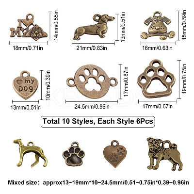 Tibetan Style Alloy Pendants TIBEP-SC0001-87-1