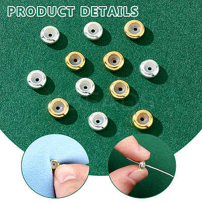 12Pcs 2 Colors 925 Sterling Silver Beads STER-UN0001-69-1