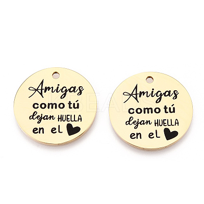 201 Stainless Steel Pendants LS-STAS-T064-37G-30-1