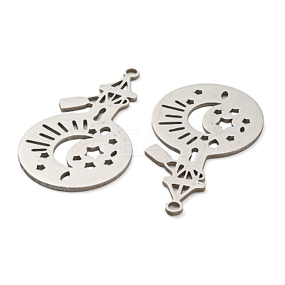 Non-Tarnish 201 Stainless Steel Pendants LS-STAS-M318-06P-1