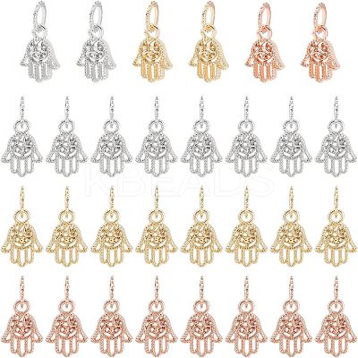 30Pcs 3 Colors Rack Plating Alloy European Dangle Charms MPDL-FH0001-06-1