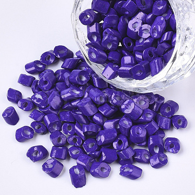 6/0 Baking Paint Glass Seed Beads SEED-S034-A07-1
