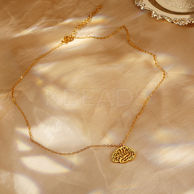 304 Stainless Steel Pendant Necklaces BH9287-1-1