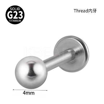 G23 Titanium 17 Gauge Internally Threaded Labrets WGEEA58-08-1