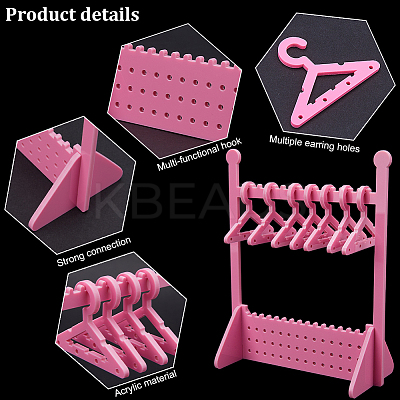1 Set Acrylic Earring Display Stands EDIS-CP0001-14A-1
