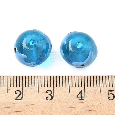 Ocean Theme Handmade Glass Enamel Beads LAMP-D304-02D-1