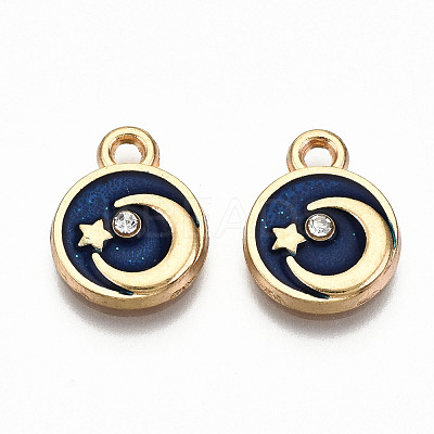 Alloy Enamel Charms X-ENAM-S126-008-RS-1