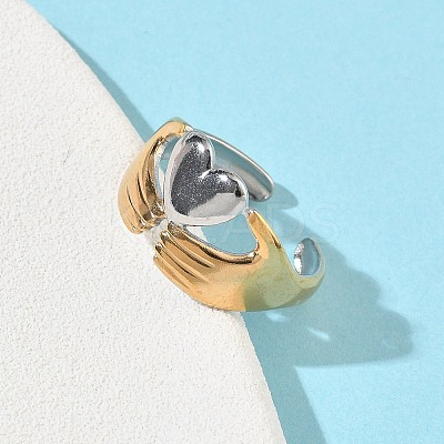 304 Stainless Steel Cuff Open Rings RJEW-Z121-02GP-01-1