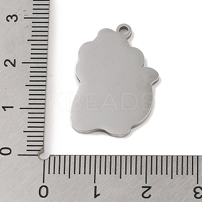 Non-Tarnish 201 Stainless Steel Pendants STAS-C095-10P-1