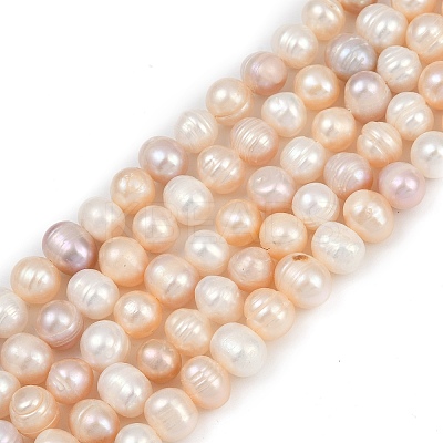 Natural Cultured Freshwater Pearl Beads Strands PEAR-I007-07J-05B-1