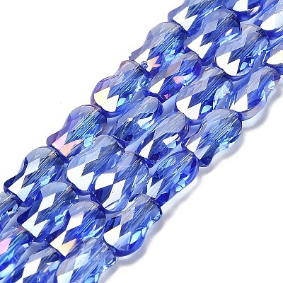 Electroplate Glass Beads Strands EGLA-P066-01A-AB05-1