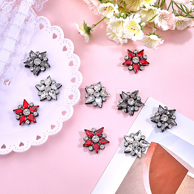 9pcs 3 colors Star Appliques PATC-GF0001-40-1