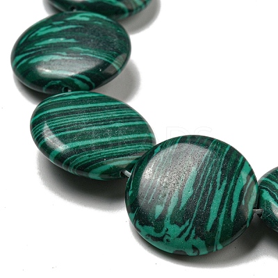 Synthetic Malachite Beads Strands G-B071-E01-02-1
