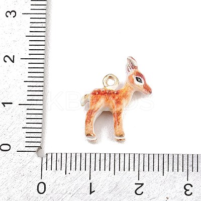 Animal Alloy Enamel Pendants LS-ENAM-P264-03A-G-1