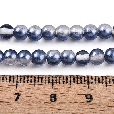 Baking Paint Transparent Glass Beads X1-DGLA-N011-4mm-08-1