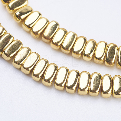 Electroplate Non-magnetic Synthetic Hematite Beads Strands G-J382-2x4x2mm-B03-1
