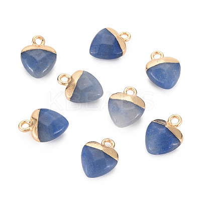 Dyed & Heated Natural Blue Aventurine Charms G-N326-121-06-1