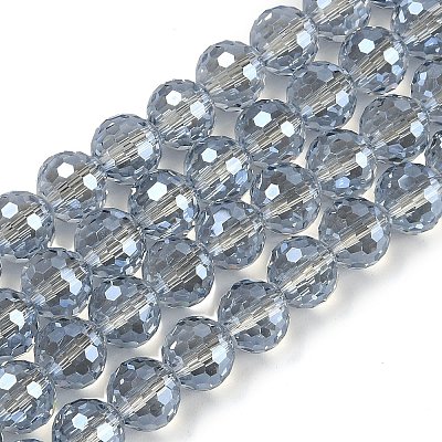 Transparent Electroplate Glass Beads Strands EGLA-N002-31-H06-1
