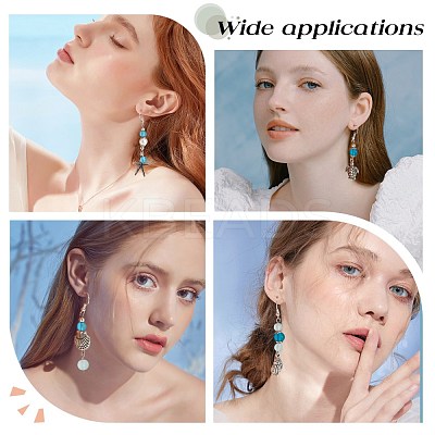 Blue Ocean Theme Earrings DIY Making Kits DIY-SC0017-90-1