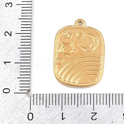 304 Stainless Steel Pendants STAS-H249-09B-G-1
