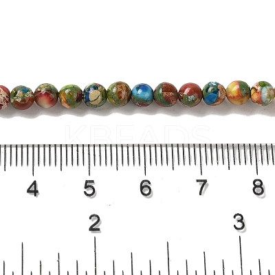 Dyed Natural Imperial Jasper Beads Strands G-Q161-A02-01-1