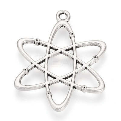 Tibetan Style Alloy Pendants X-TIBE-S309-13AS-NR-1