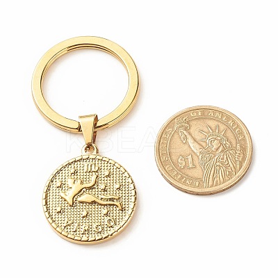 304 Stainless Steel Pendants Keychain KEYC-JKC00314-02-1