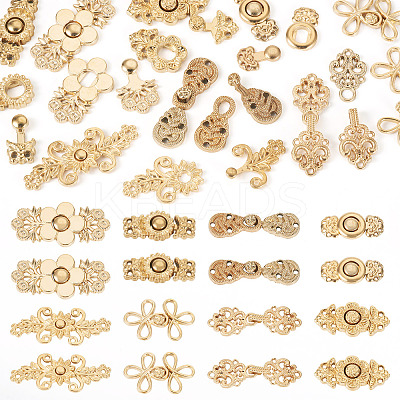 16 Pairs 8 Styles Alloy Adjustable Jean Button Pins DIY-TA0013-13-1