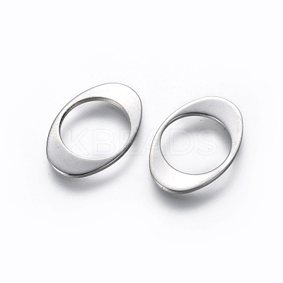 Tarnish Resistant 201 Stainless Steel Linking Rings STAS-L234-034P-1