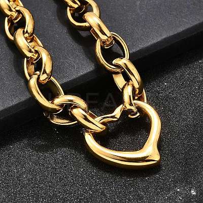 304 Stainless Steel Charm Bracelets BJEW-Q050-02G-1