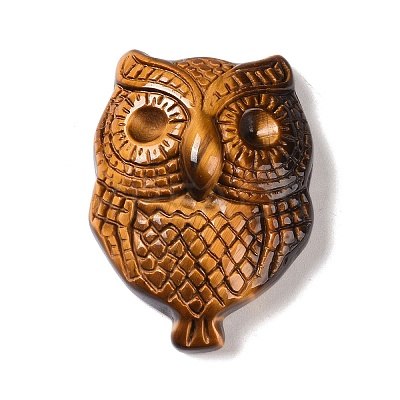 Natural Tiger Eye Carved Pendants G-I361-06A-1