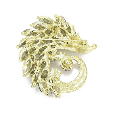 Rhinestone Hedgehog Badge LS-JEWB-E013-02G-03-1