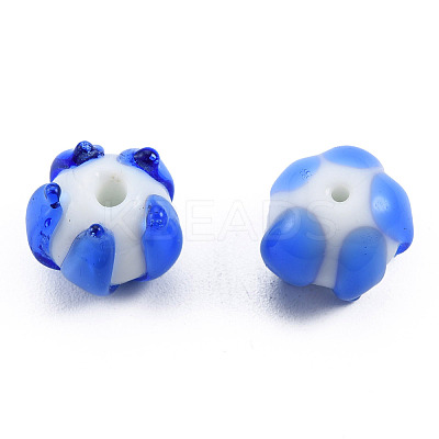 Handmade Lampwork Beads Strands LAMP-N021-44B-1