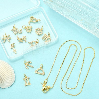 DIY 12 Constellations Necklace Making Kit DIY-YW0006-51-1