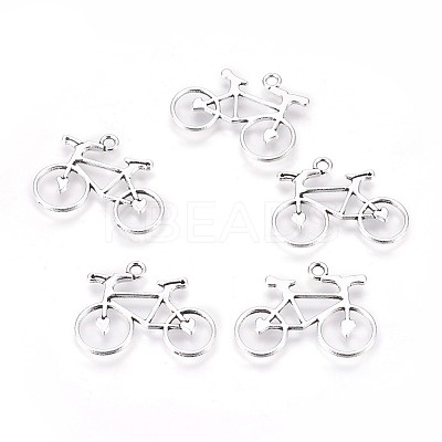 Tibetan Style Alloy Bicycle Pendants LS-TIBEP-A15503-AS-RS-1