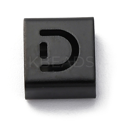 Ion Plating(IP) 304 Stainless Steel Square Slide Charms STAS-L132-01D-B-1