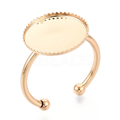 Brass Cuff Ring Findings KK-N276-03A-G-1