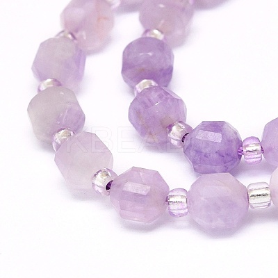 Natural Lavender Amethyst Beads Strands G-O201B-41-1